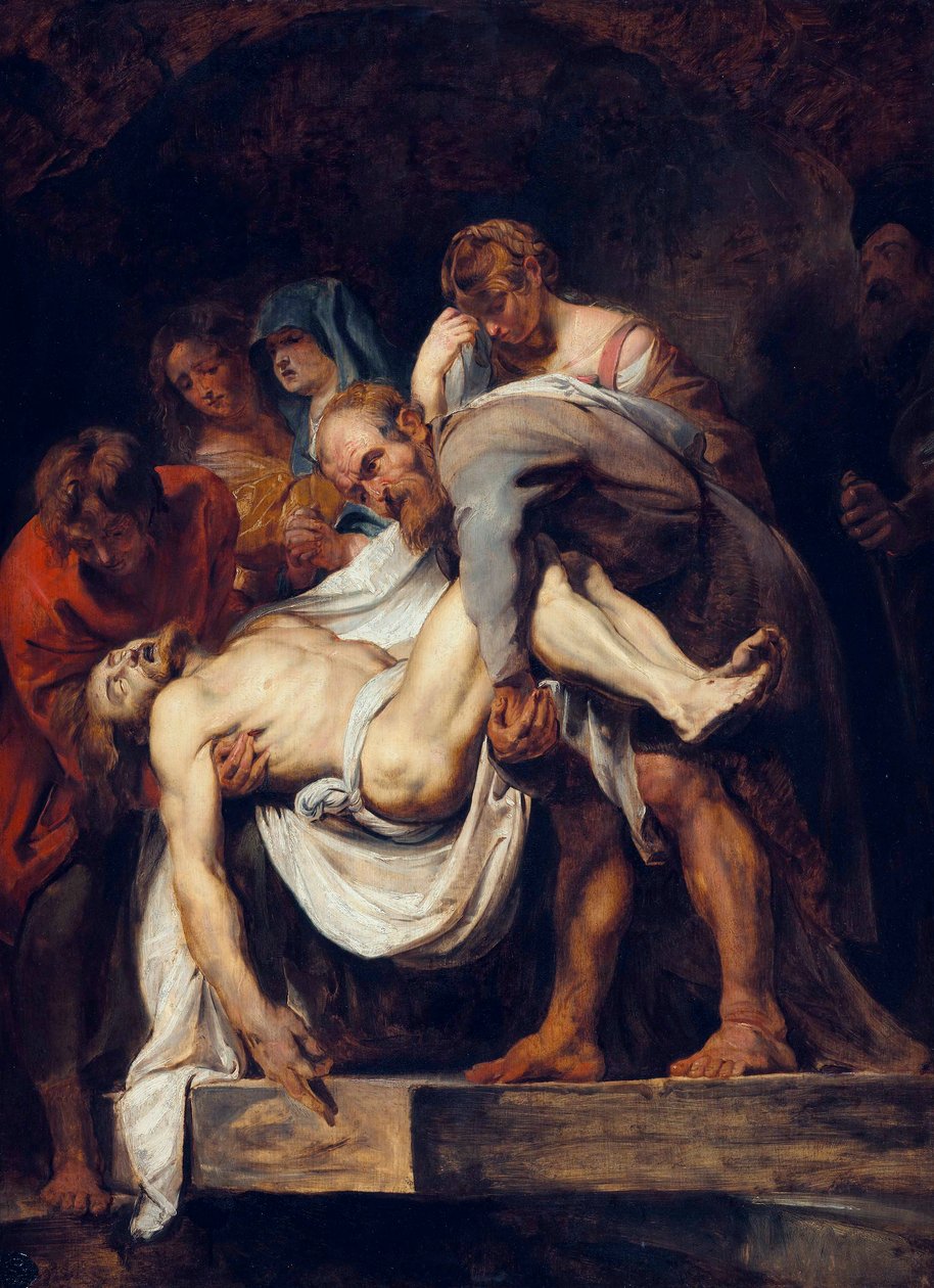Francouzština:  The Entombment (Pohřbení) od Peter Paul Rubens