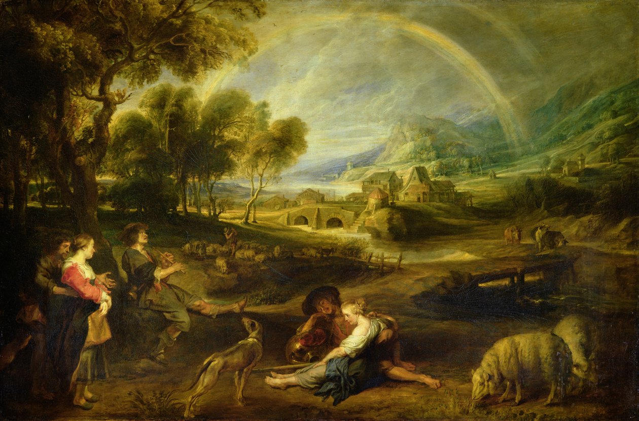 Krajina s duhou od Peter Paul Rubens