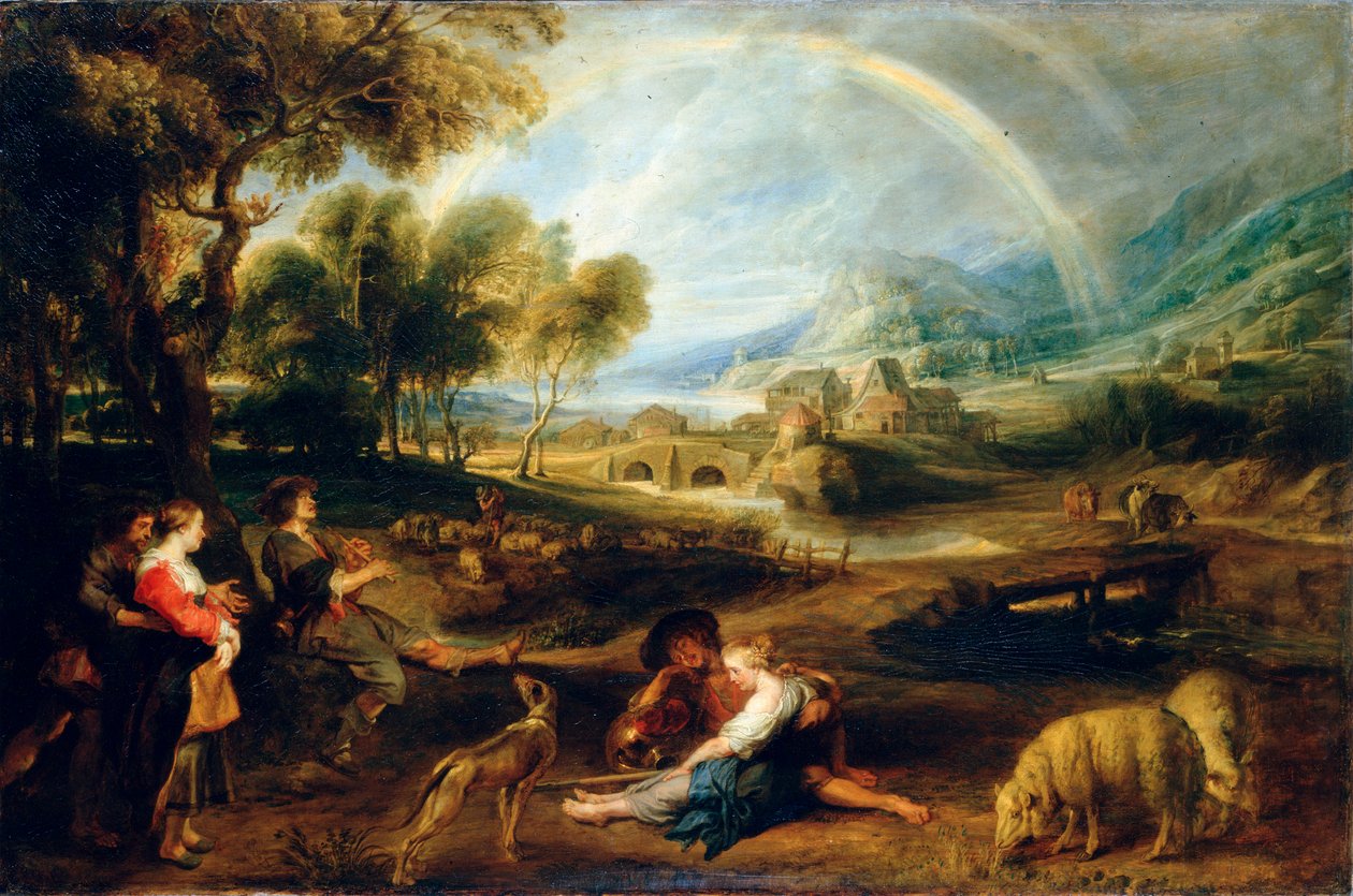 Krajina s duhou, začátek 30. let 17. století. od Peter Paul Rubens