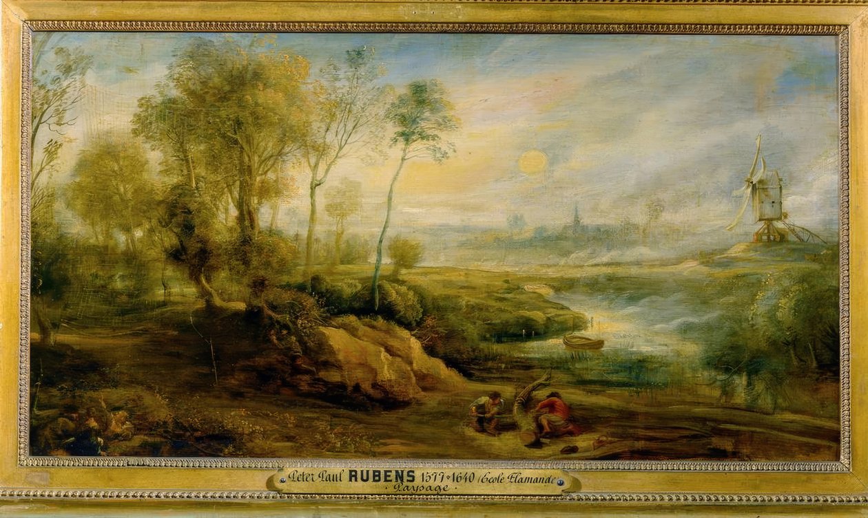 Krajina s ptačími deskami od Peter Paul Rubens