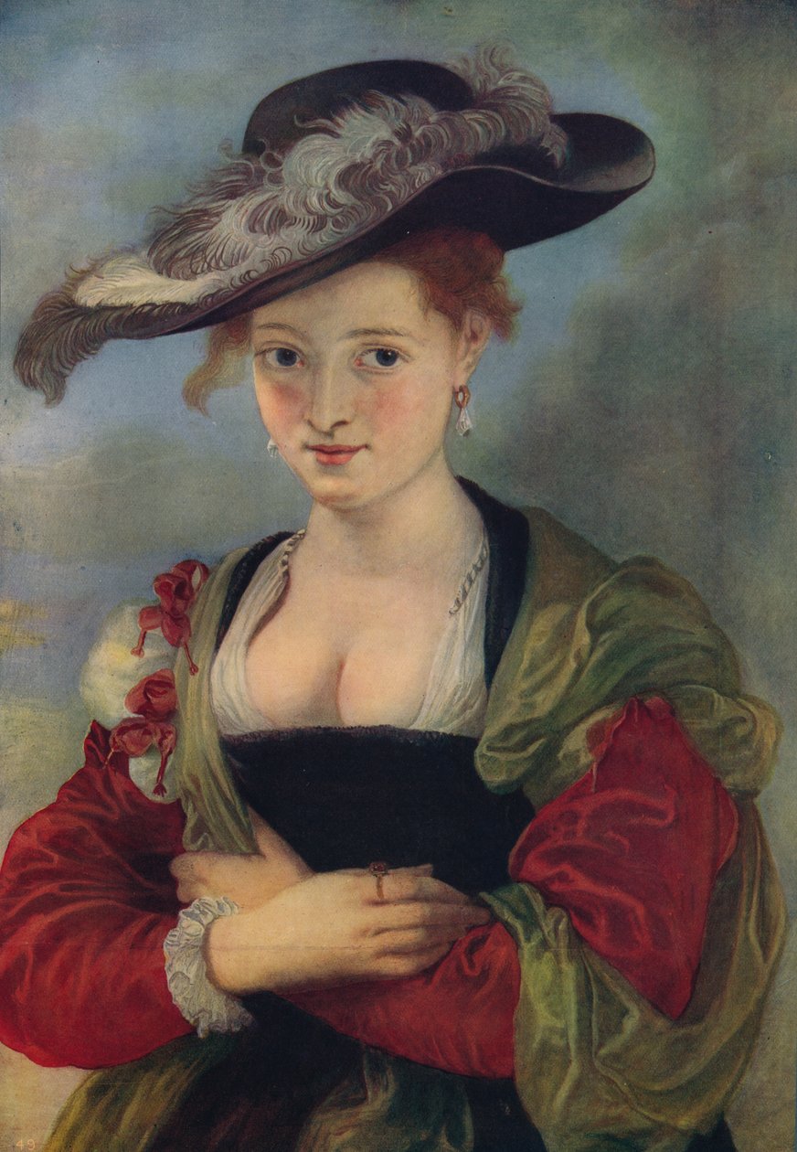 Slaměný klobouk, c1622-1625, c1915 od Peter Paul Rubens