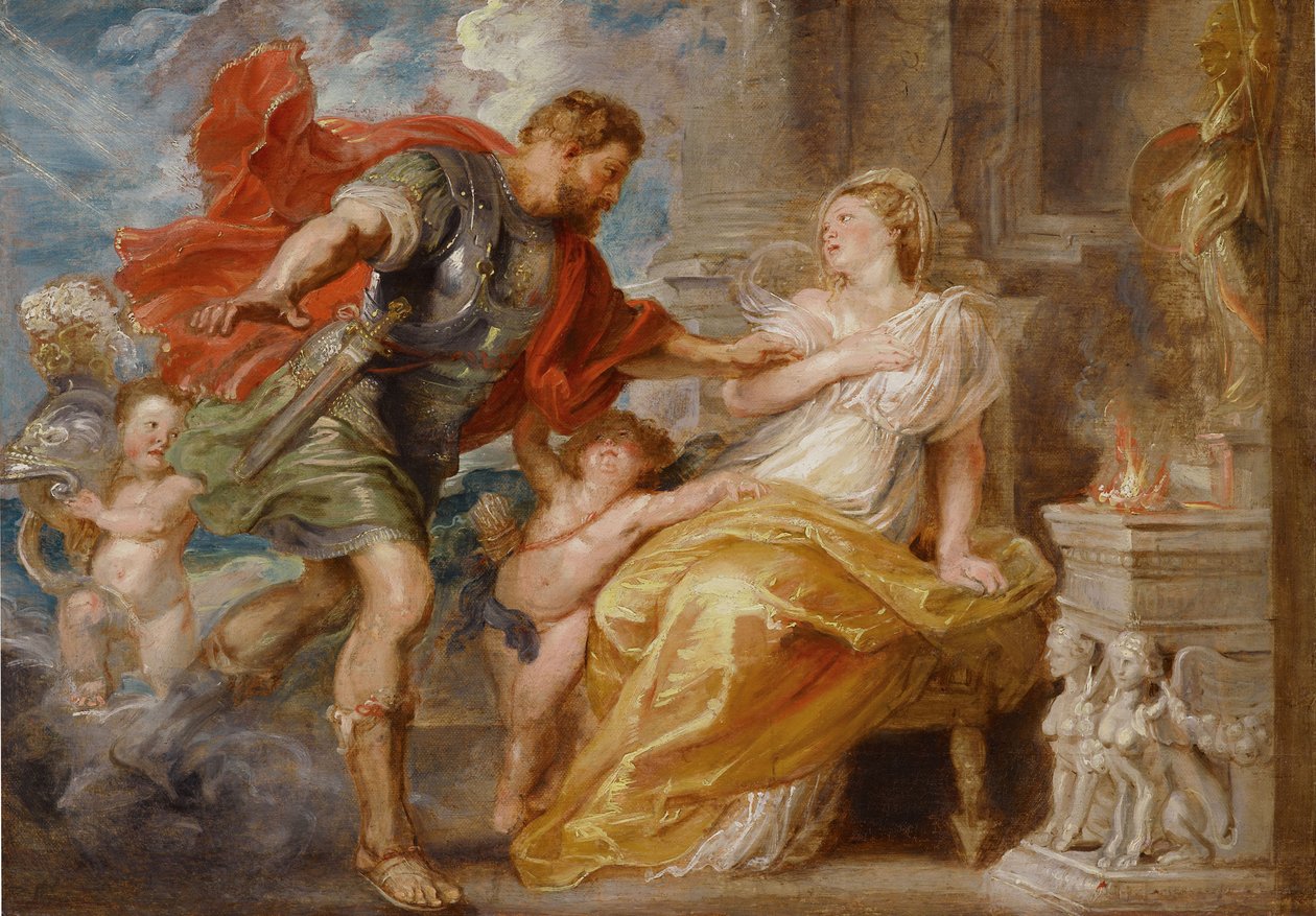 Mars a Rhea Silvia, c. 1616-1617 od Peter Paul Rubens