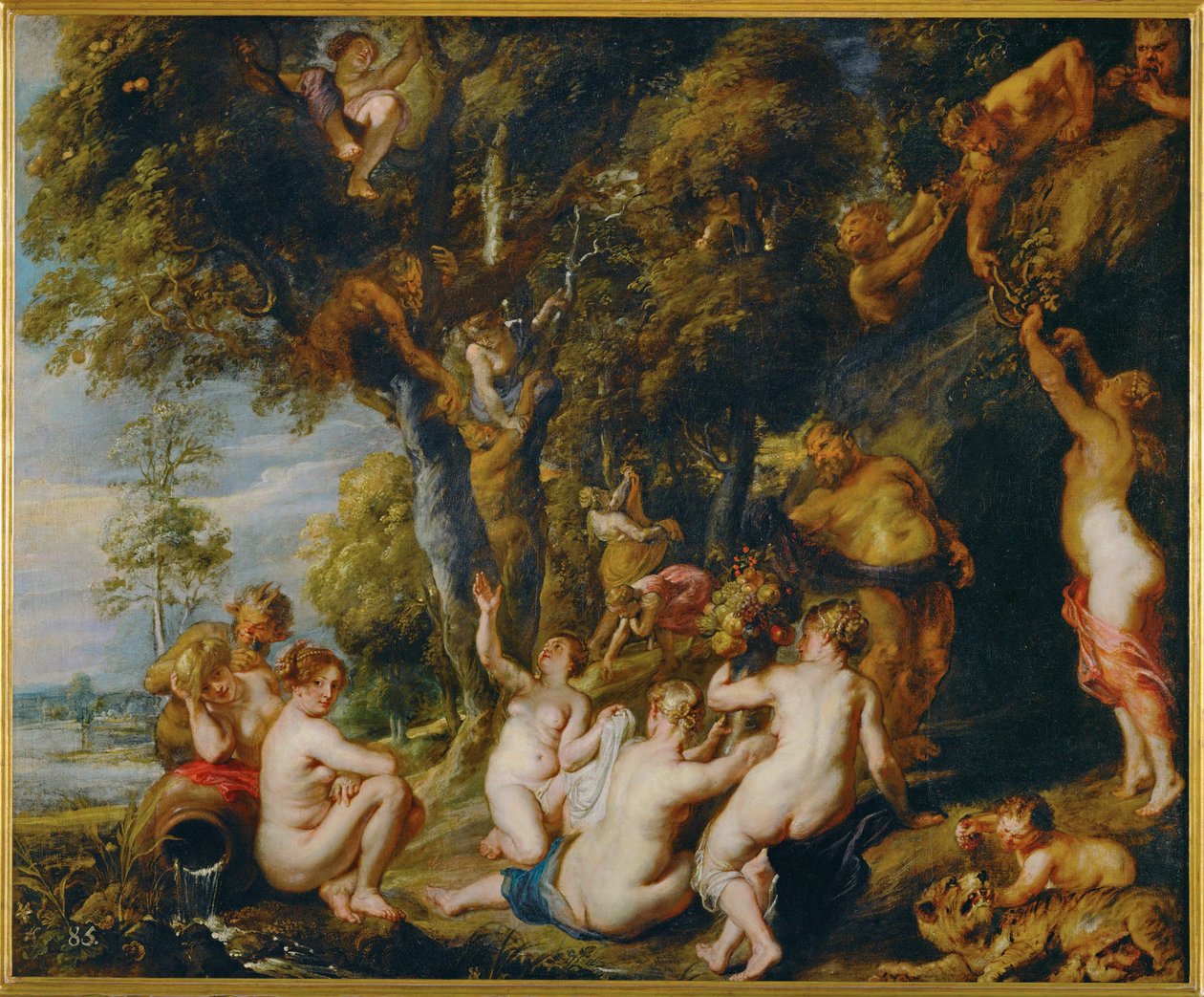 Nymfy a satyři (malba na plátně) od Peter Paul Rubens