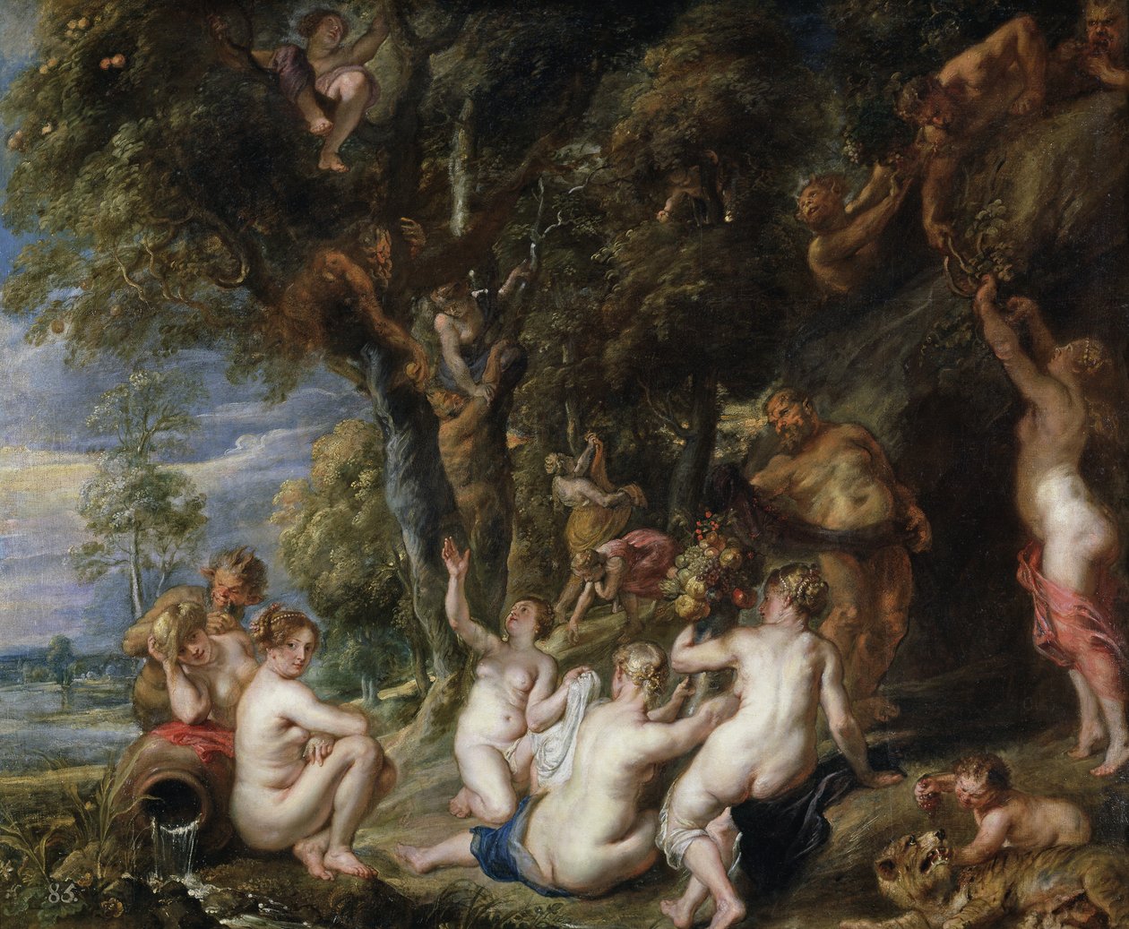 Nymfy a satyři, c. 1615 od Peter Paul Rubens