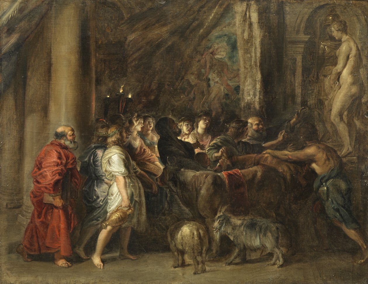 Oběť v chrámu od Peter Paul Rubens