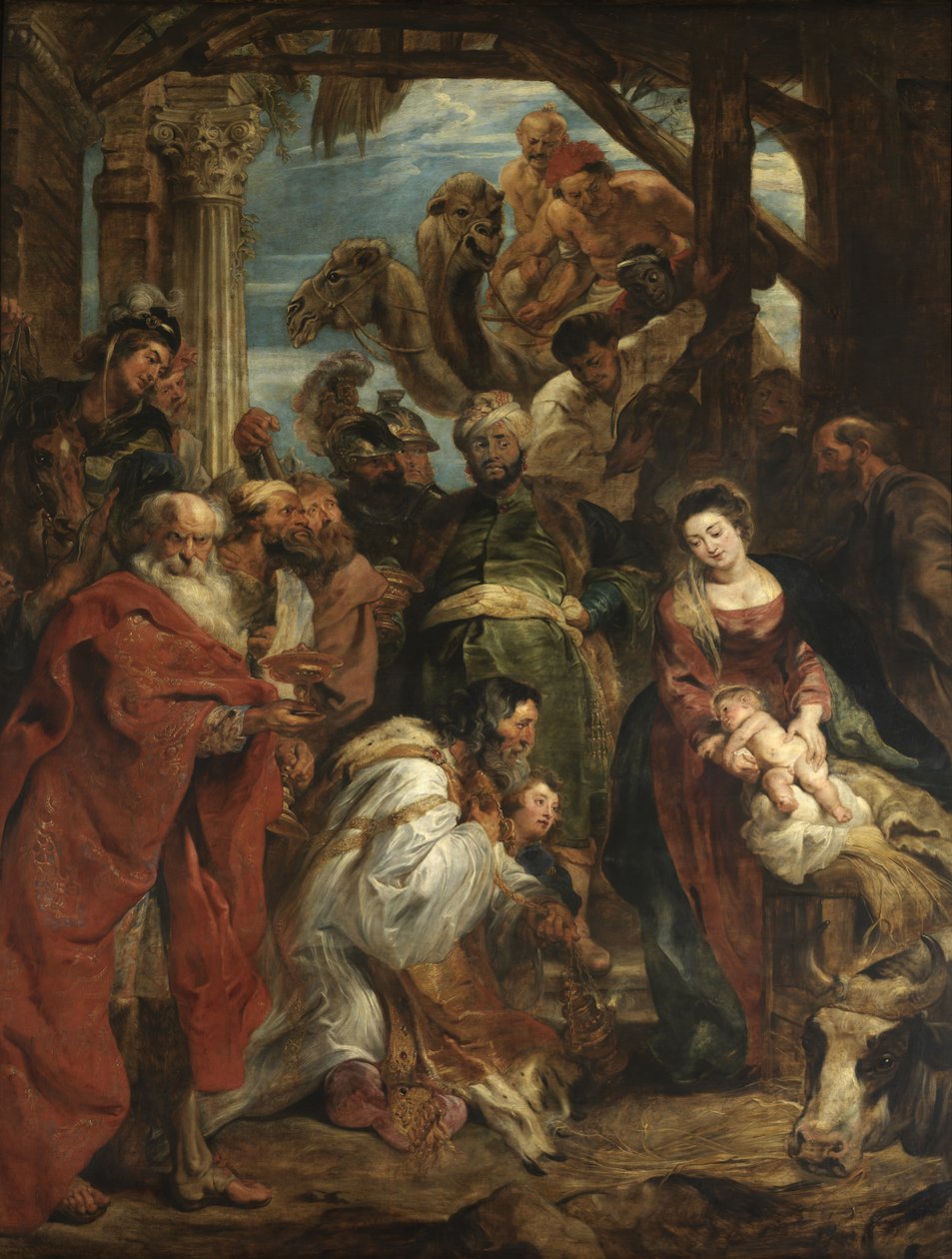Klanění tří králů od Peter Paul Rubens