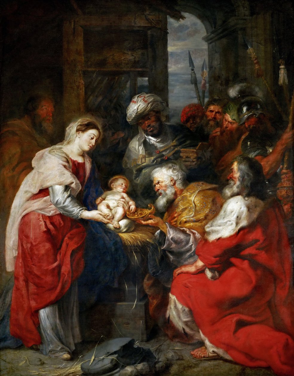 Klanění tří králů od Peter Paul Rubens