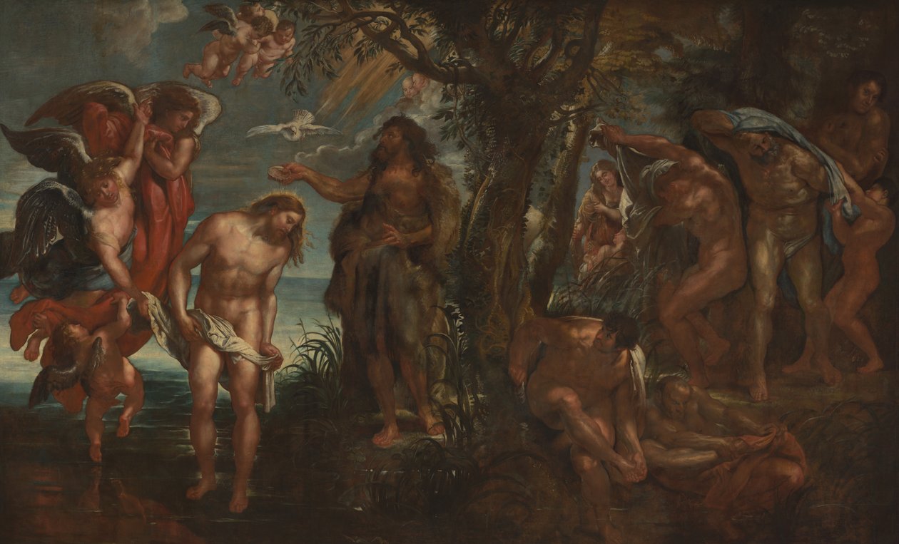 Kristův křest od Peter Paul Rubens