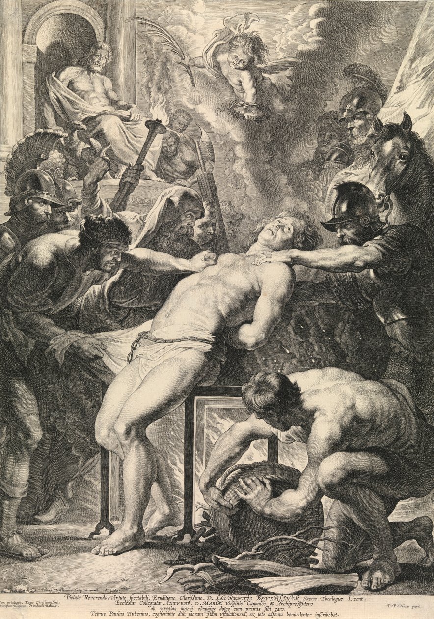 Umučení svatého Laurentia (rytina) od Peter Paul Rubens