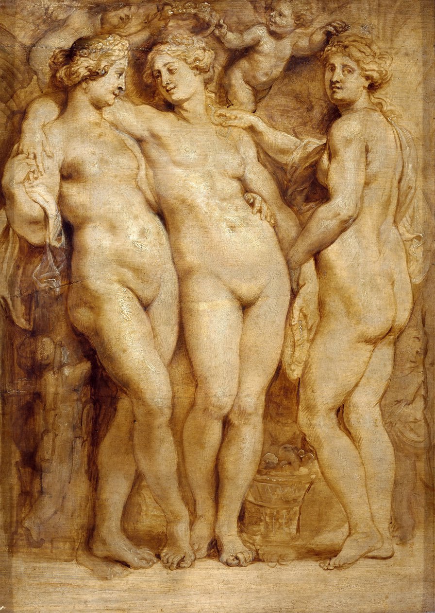 Tři Grácie, asi 1620-1623. od Peter Paul Rubens