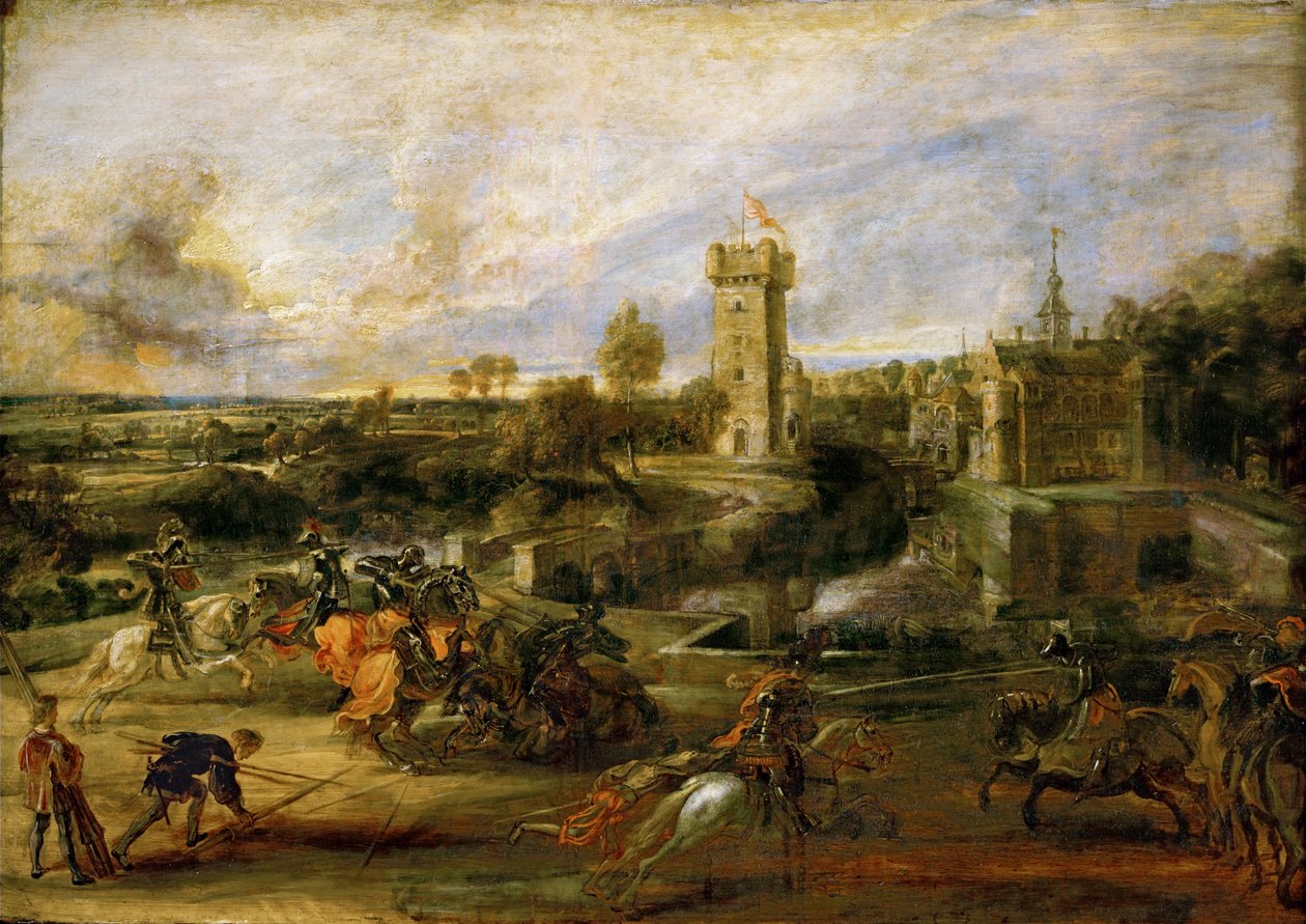 Turnaj (olej na dřevě) od Peter Paul Rubens