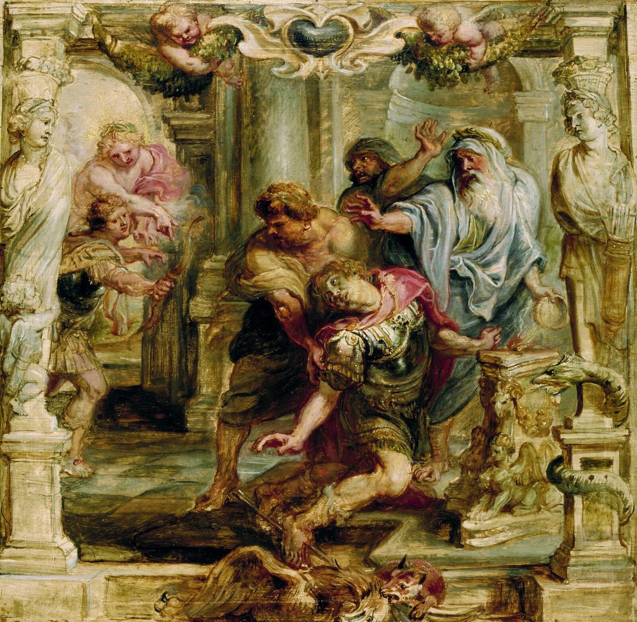 Smrt Achilla, 1630-1635 od Peter Paul Rubens