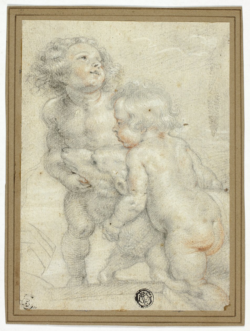 Dvě putti s jehněčím masem od Peter Paul Rubens