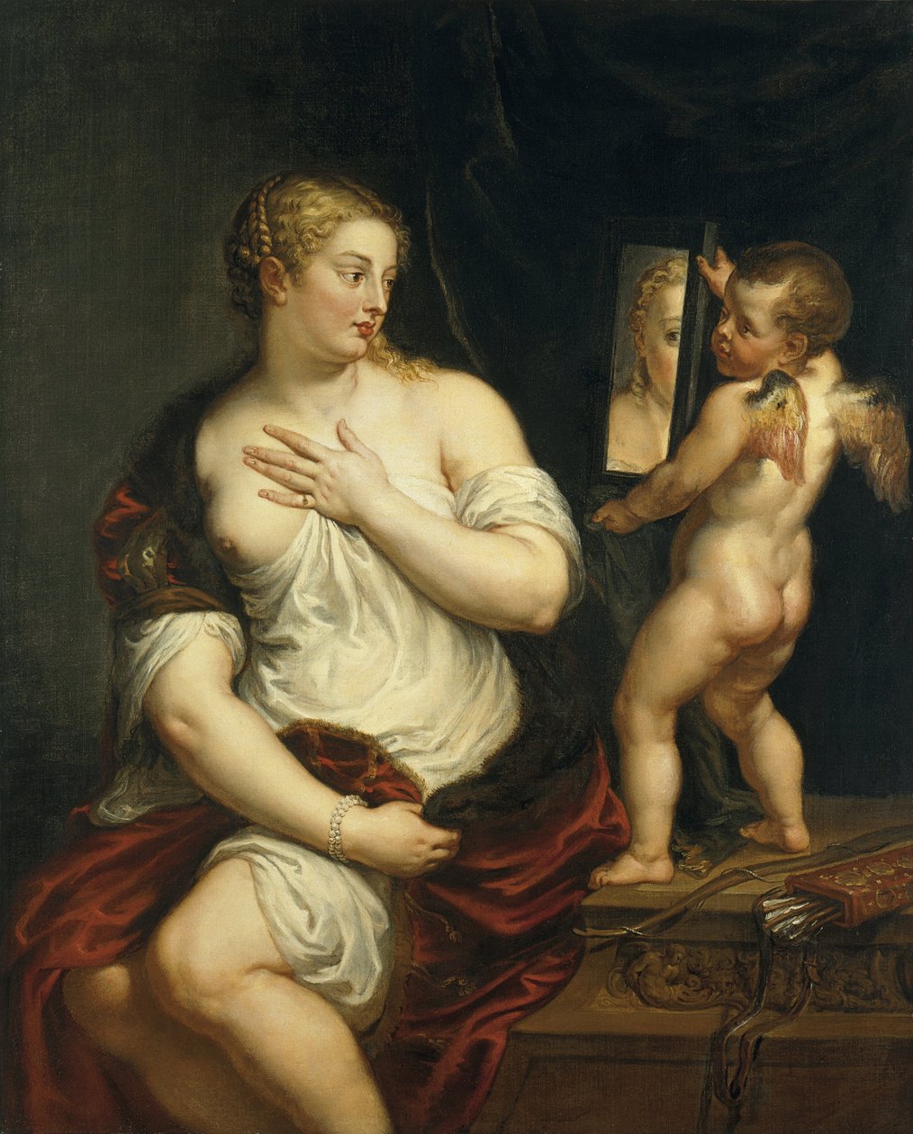 Venuše a Amor, c. 1610 od Peter Paul Rubens