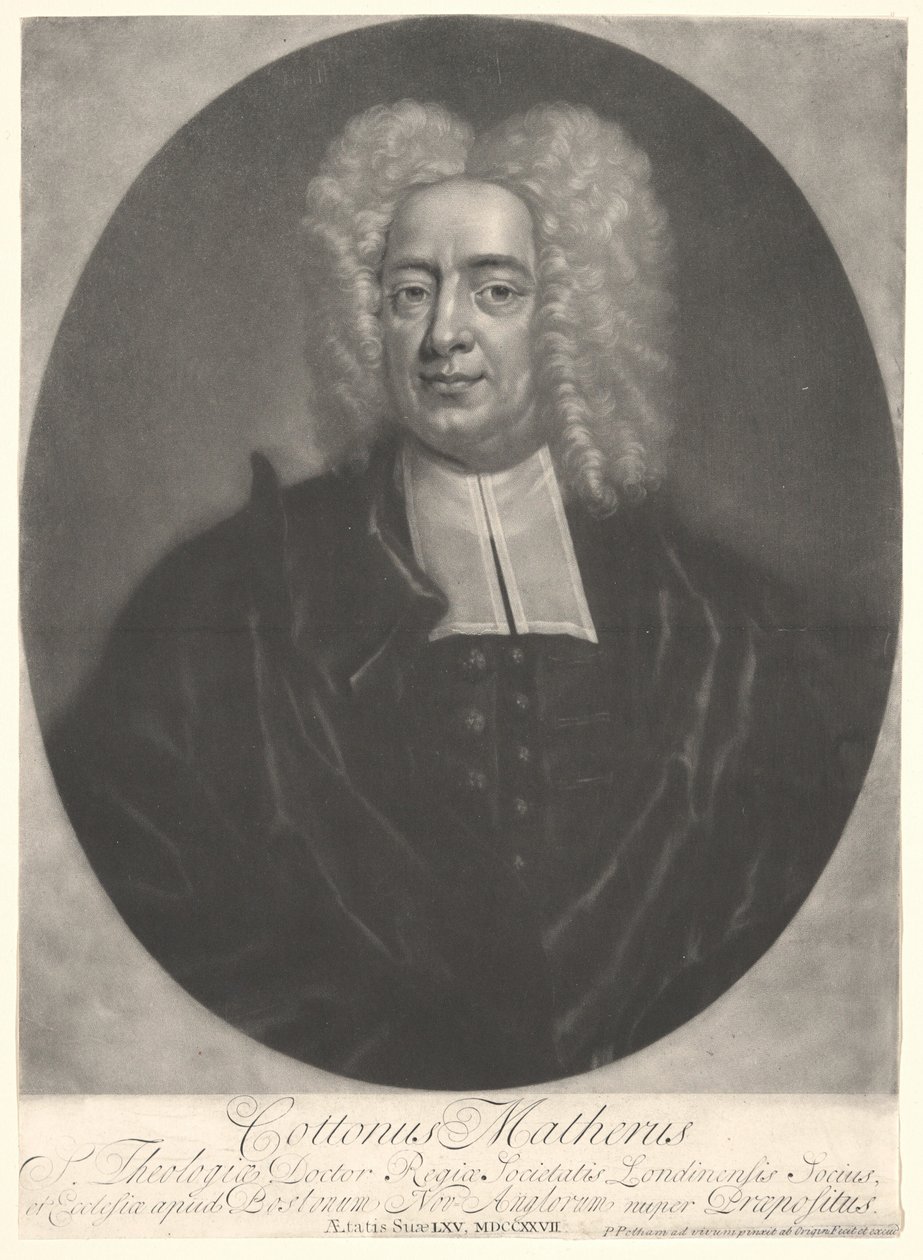 Cotton Mather od Peter Pelham