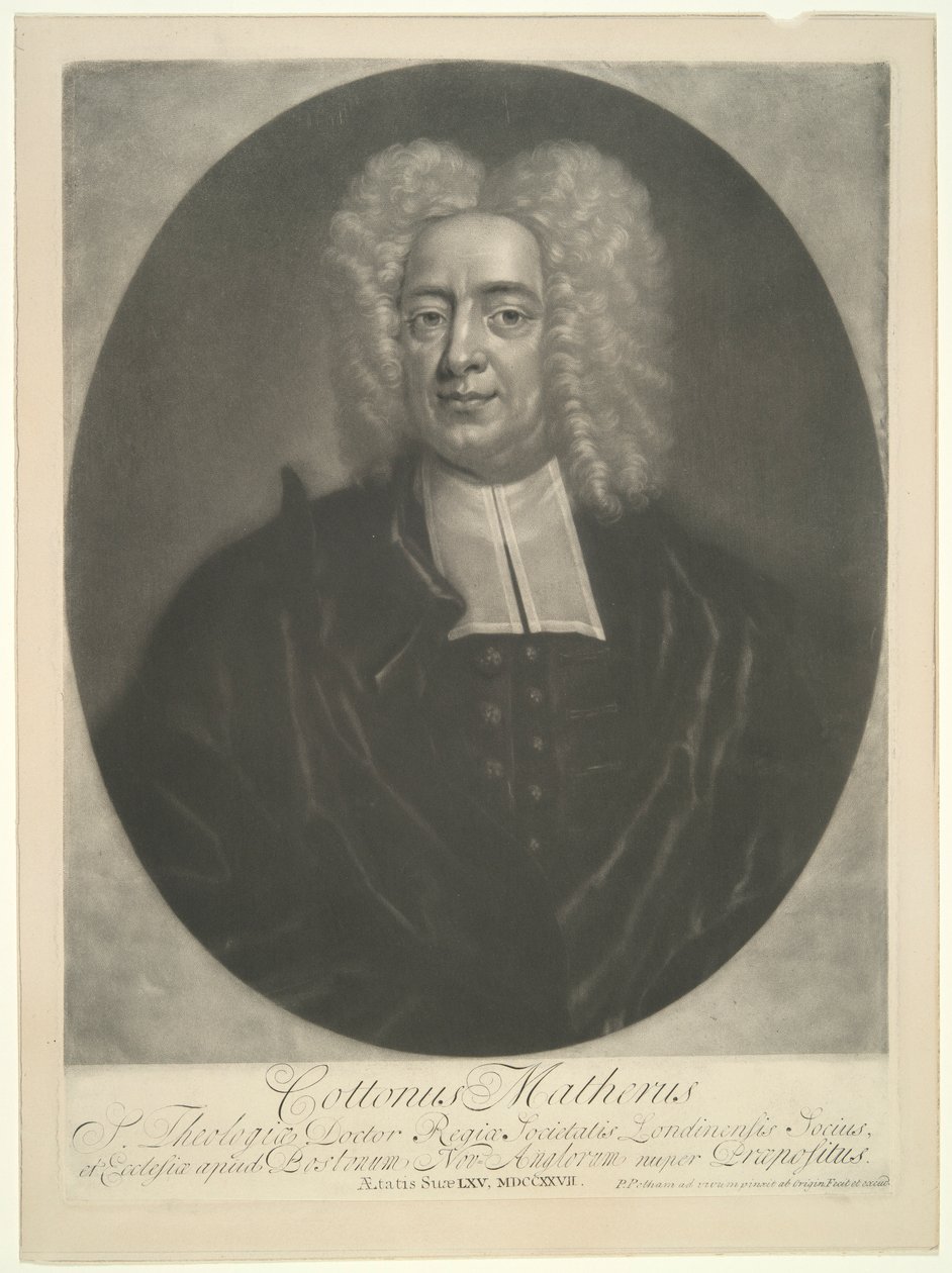 Cotton Mather od Peter Pelham