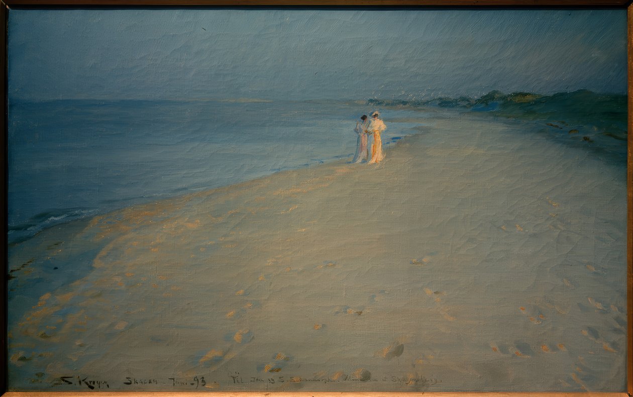 Letní večer na jižní pláži, Skagen od Peder Severin Krøyer