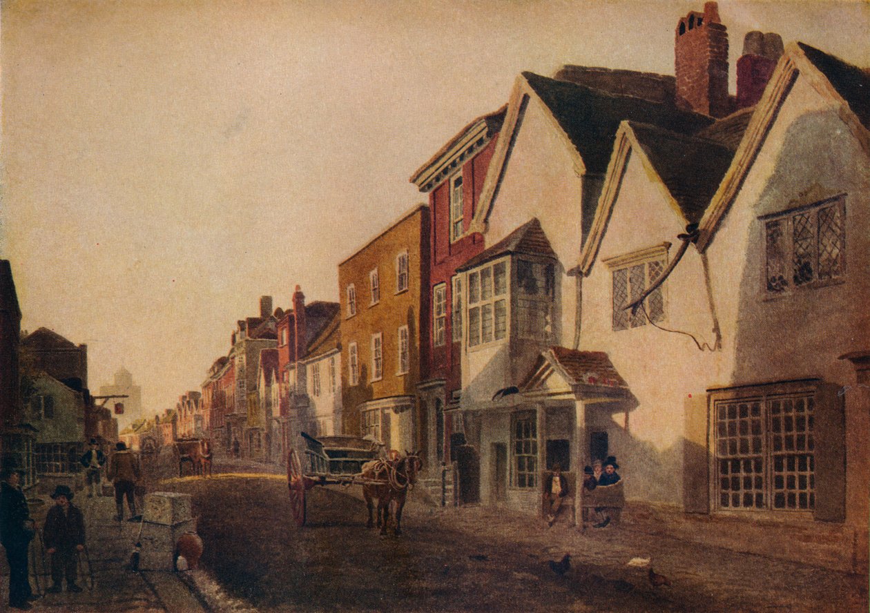 Eton High Street, c19. století, 1924 od Peter de Wint