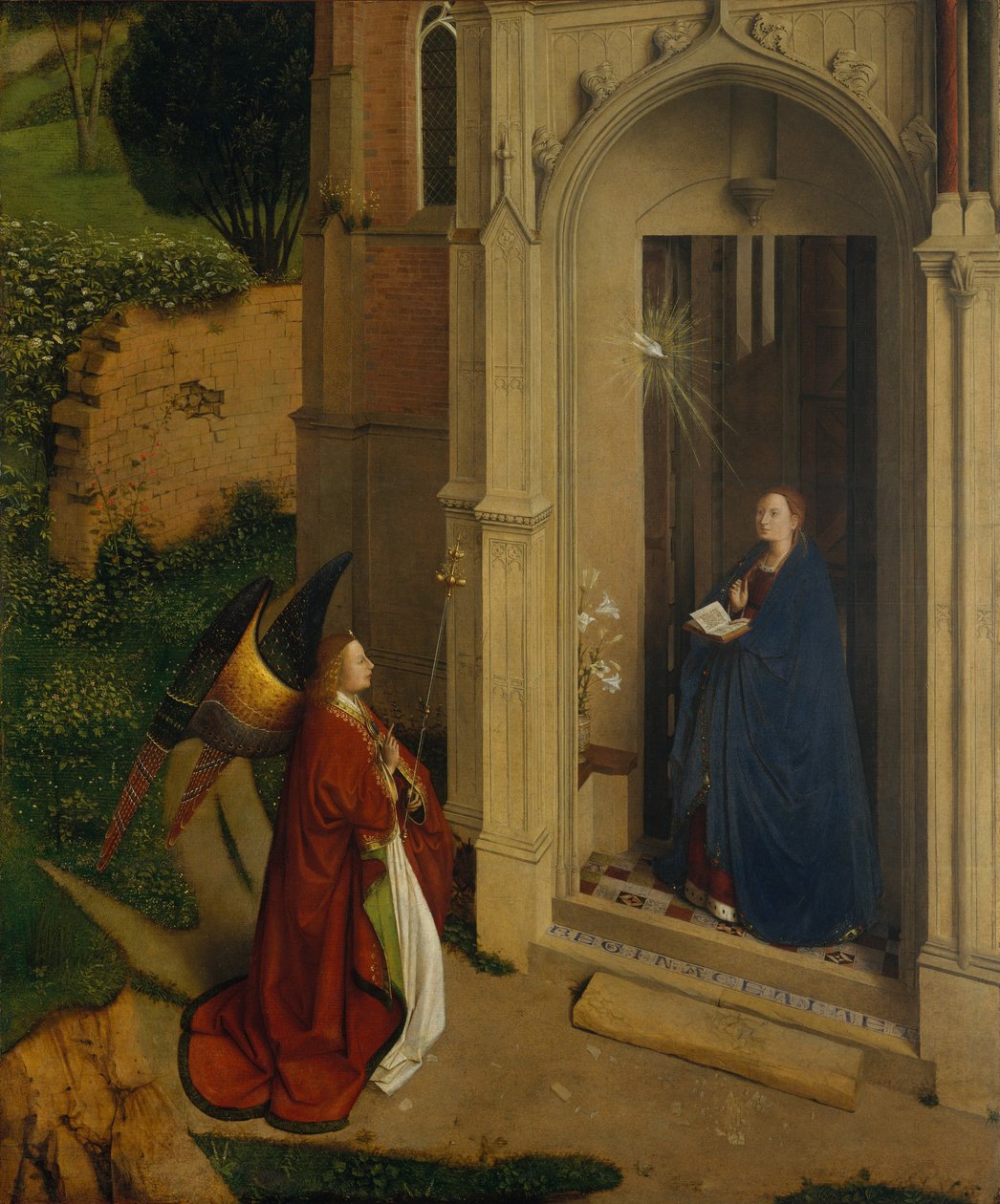 The Annunciation, c.1450 (olej na dřevě) od Petrus Christus