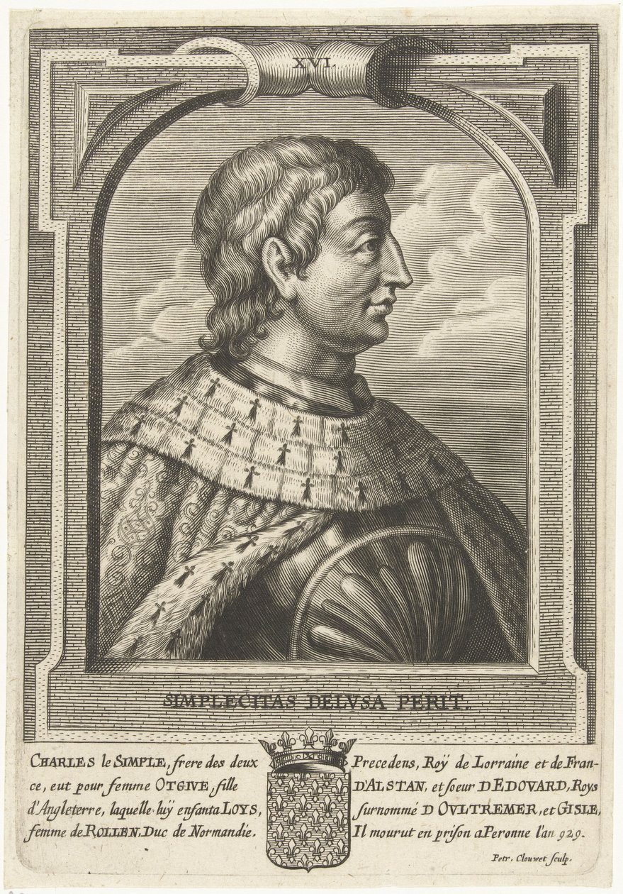 Karel III Francie (879-929) od Petrus Clouwet
