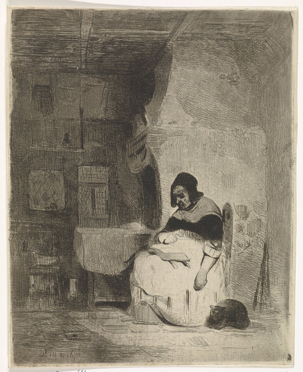 čtení žena od Petrus Marius Molijn