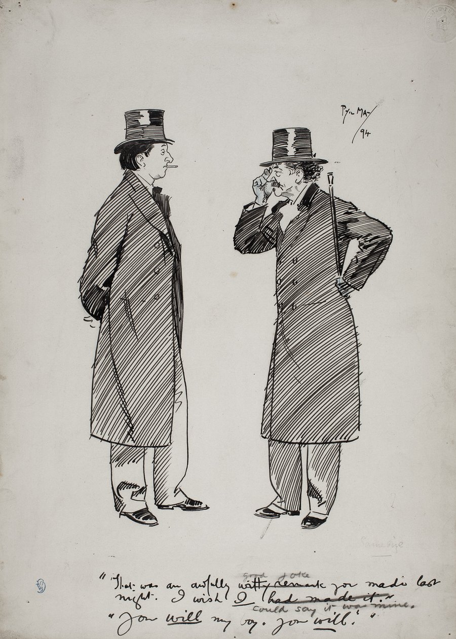 Oscar Wilde a Whistler od Phil May
