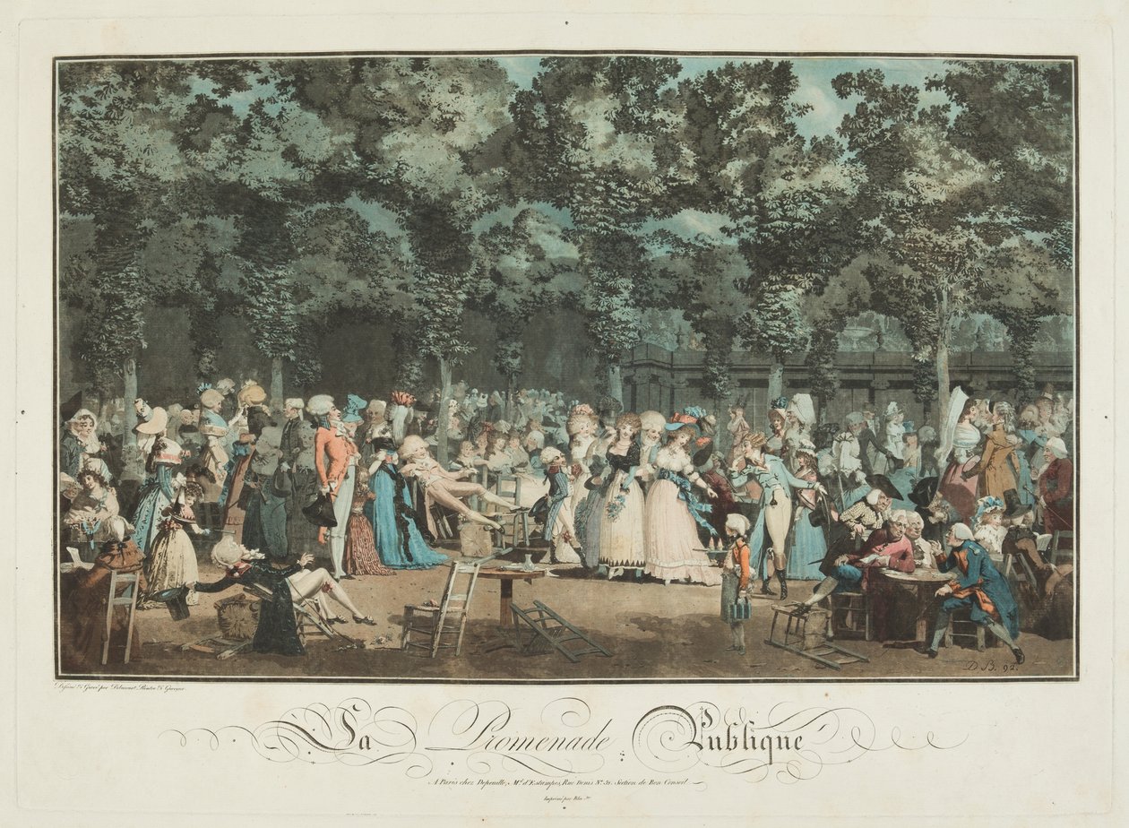 Veřejná promenáda od Philibert Louis Debucourt
