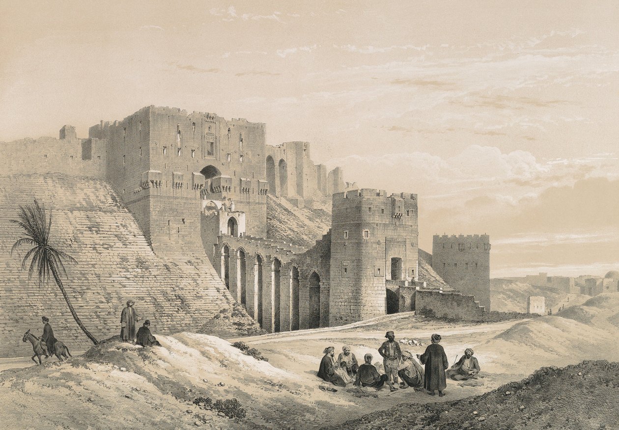 Citadela v Aleppu od Philibert Joseph Girault de Prangey