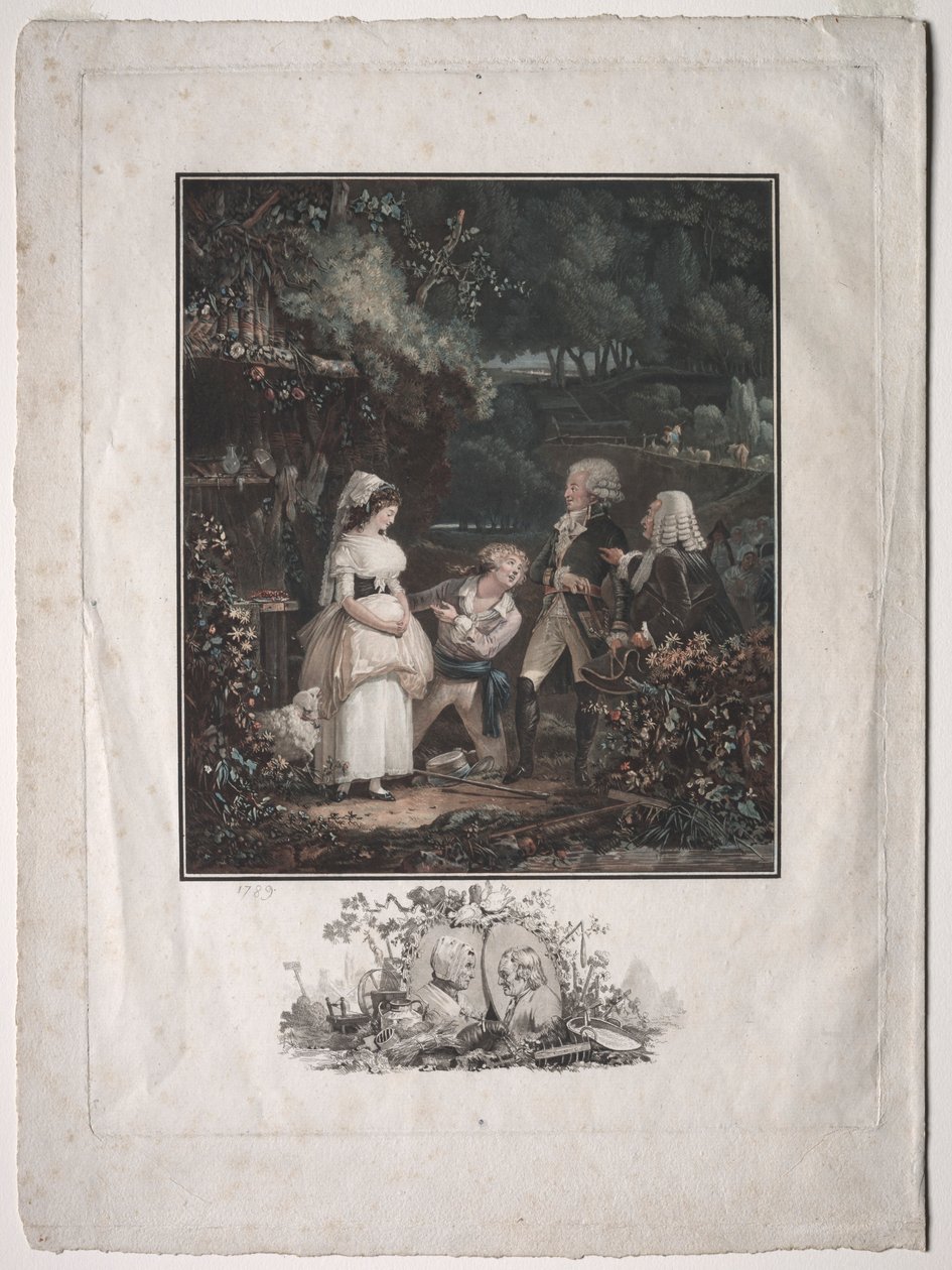 Annette a Lubin, 1789. od Philibert Louis Debucourt