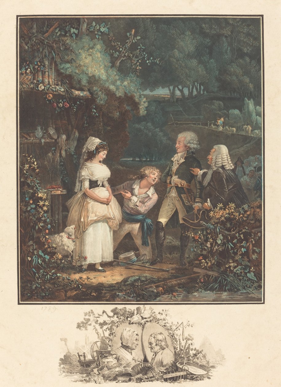 Annette a Lubin od Philibert Louis Debucourt