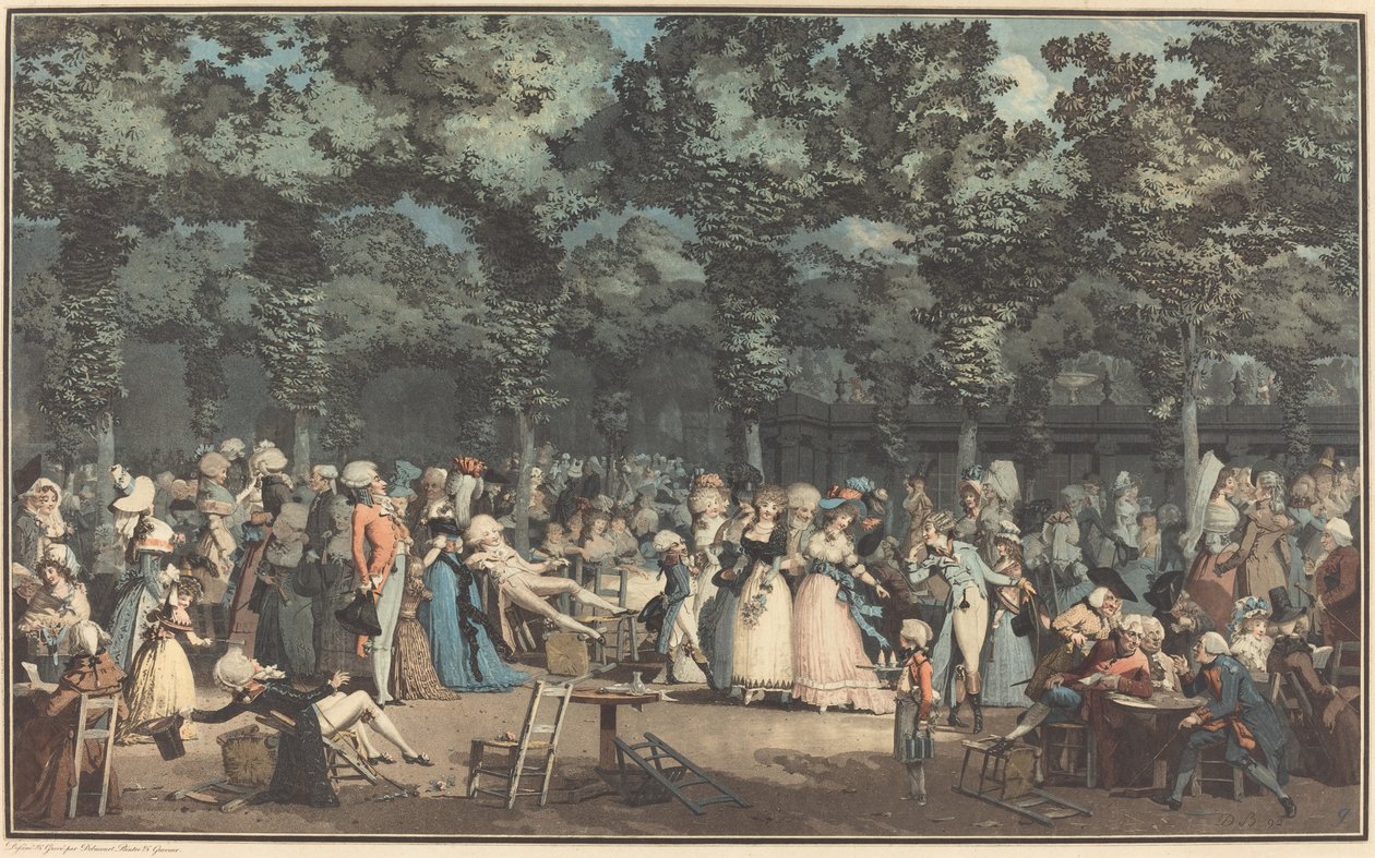 Veřejná promenáda od Philibert Louis Debucourt