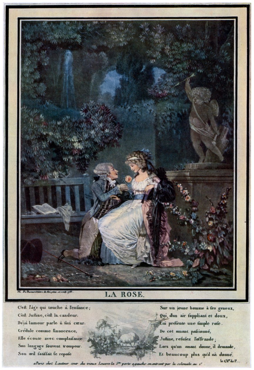 La Rose, 1788 1931. od Philibert Louis Debucourt