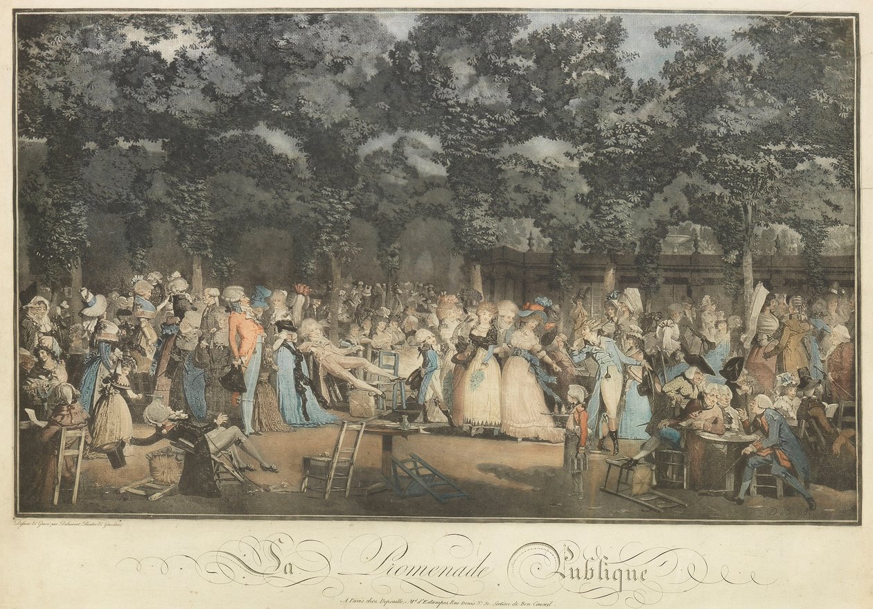 Veřejná promenáda, 1792. od Philibert Louis Debucourt