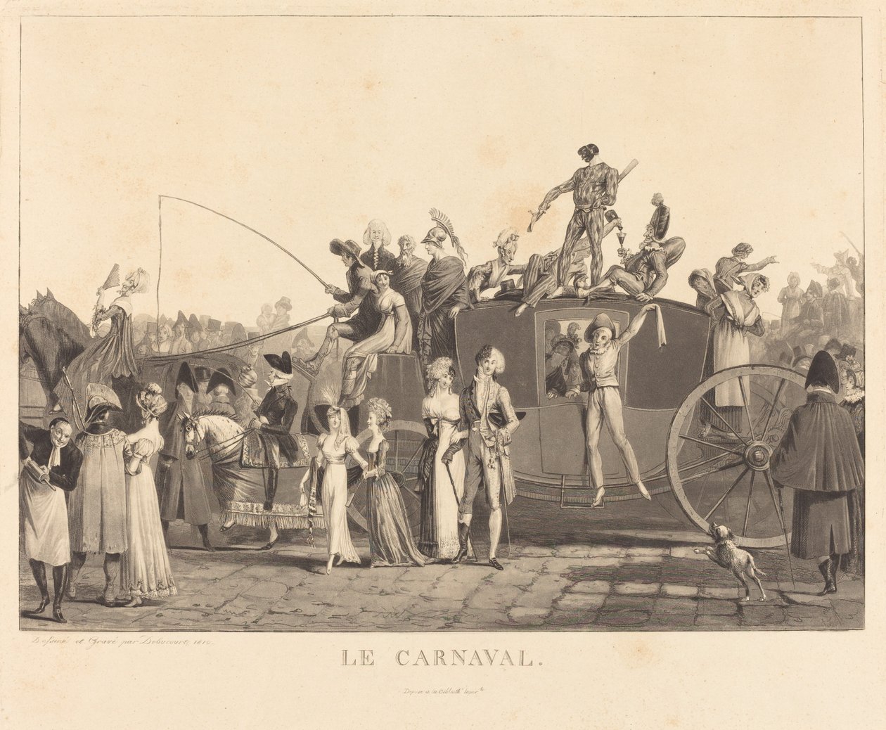 Karneval od Philibert Louis Debucourt