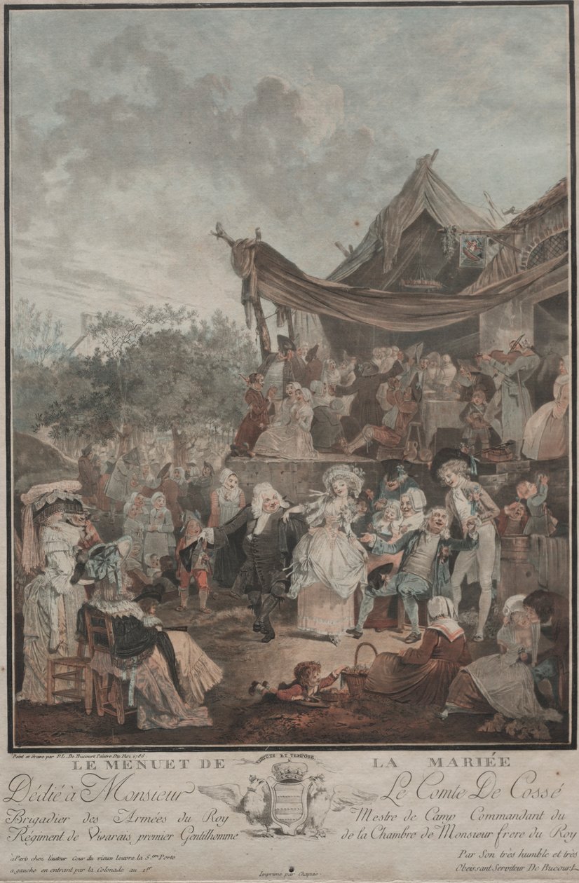 Le Menuet de la Mariée, 1786. od Philibert Louis Debucourt