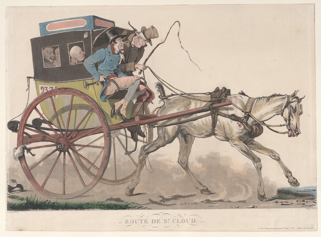 Cesta do St. Cloud, 1816. od Philibert Louis Debucourt