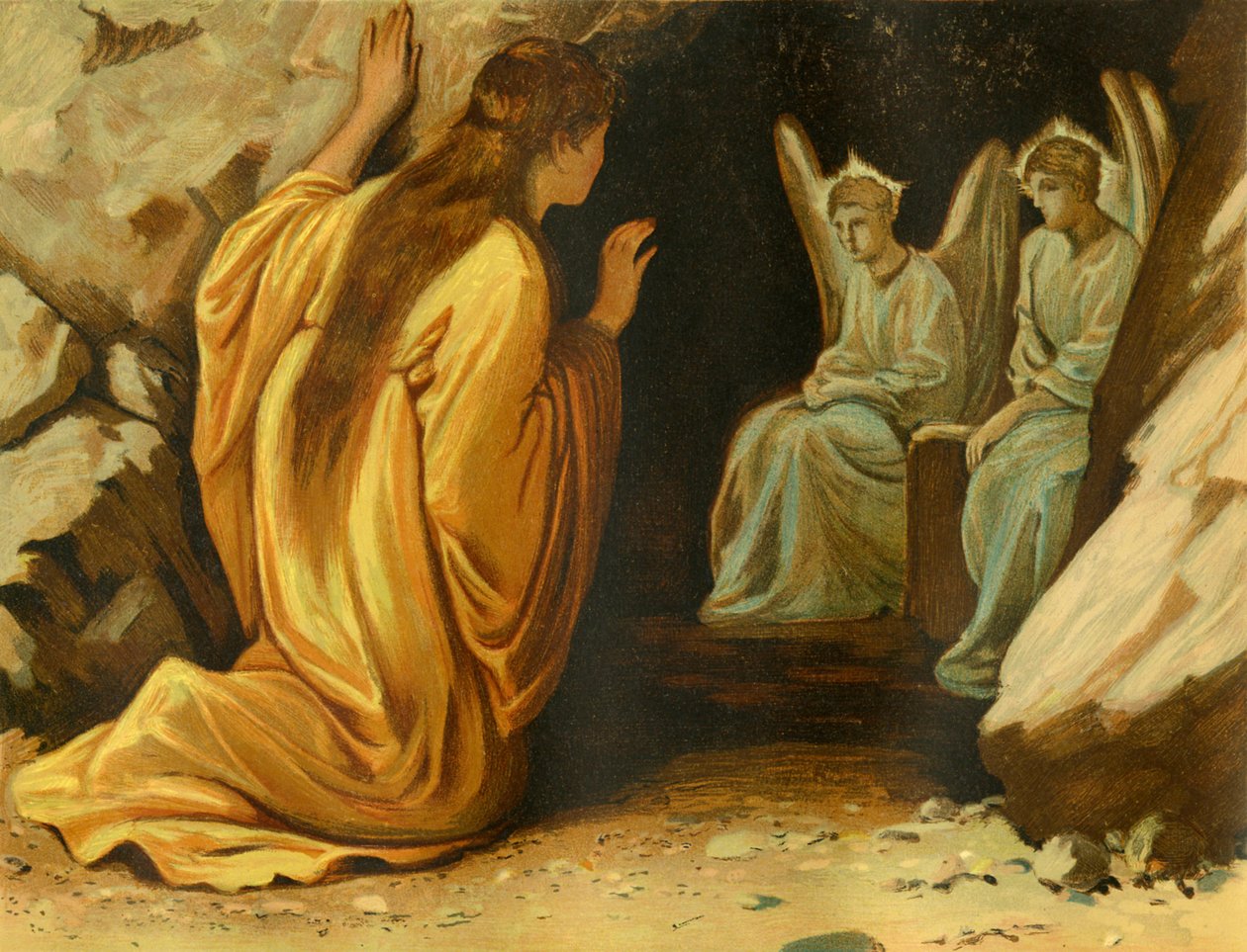 Marie Magdalény u Ježíšova hrobu od Philip Richard Morris