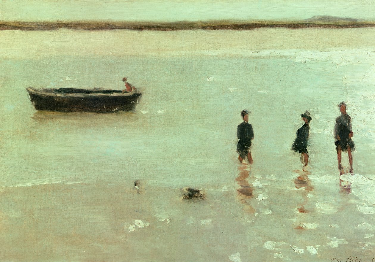 Pláž v Etaples, 1887 (oc) od Philip Wilson Steer