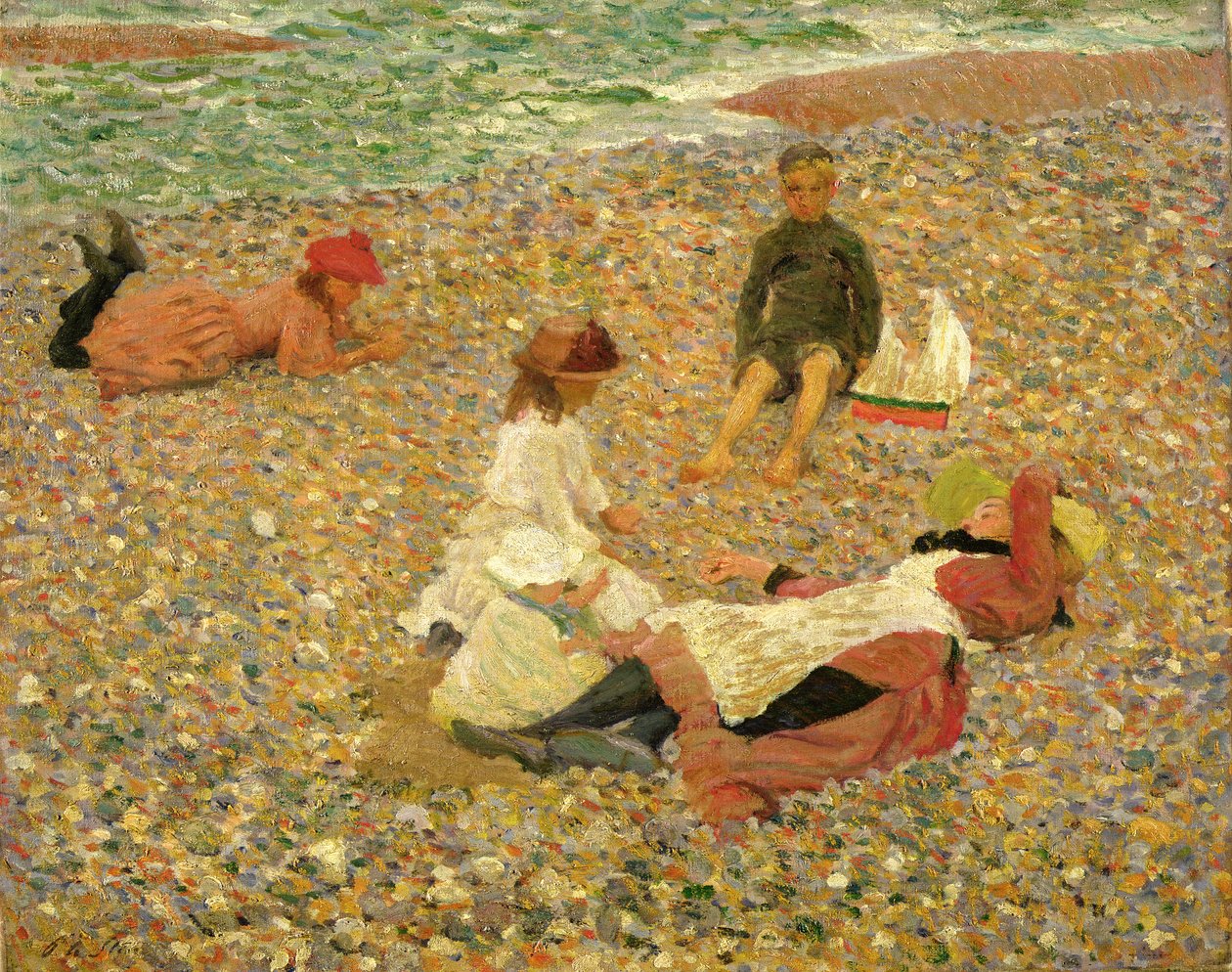 Knucklebones, Walberswick, 1888-89 od Philip Wilson Steer