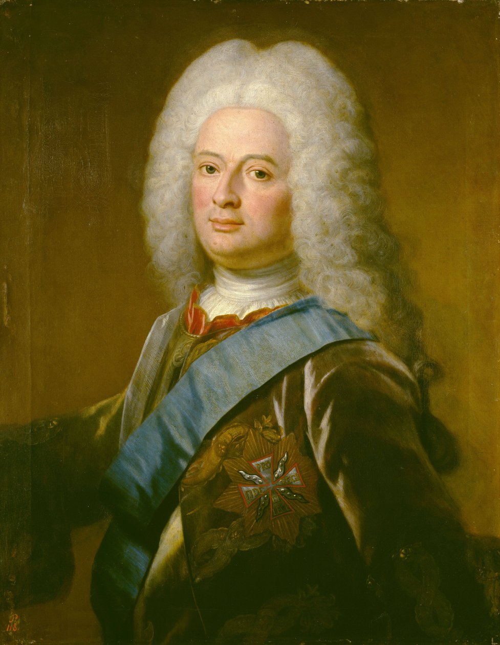 Portrét Williama VIII., Landgrave of Hesse-Kassel (Hessen-Kassel) od Philip van Dijk