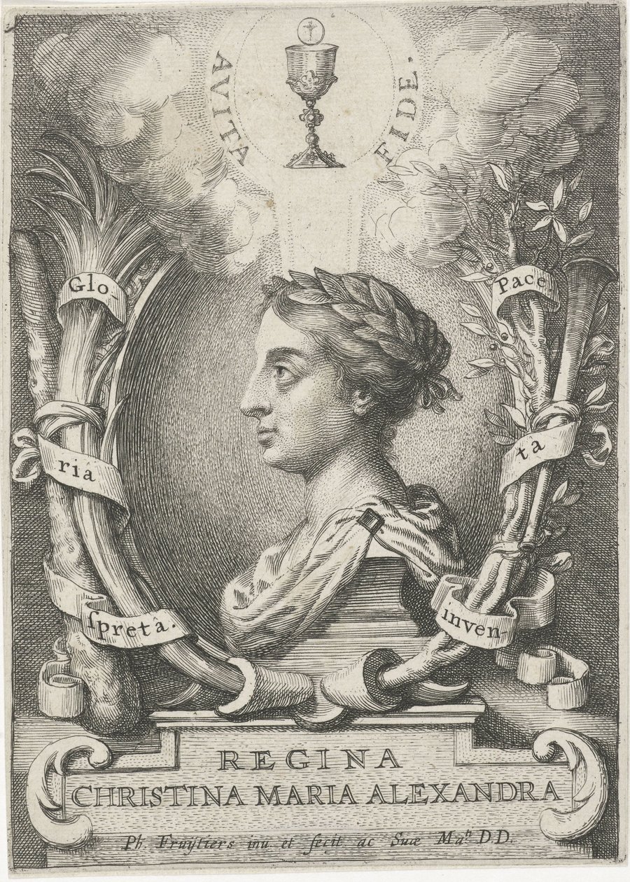 Portrét Christiny, královny Švédska od Philip Fruytiers