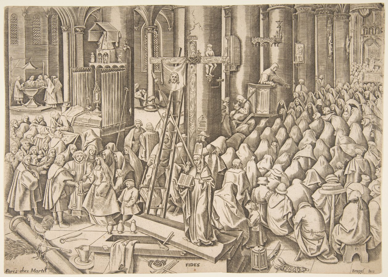 Faith Fides z The Virtues, ca. 1559-60. od Philip Galle