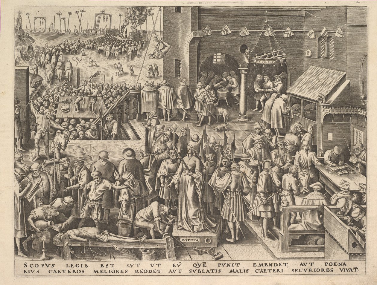 Justice Justicia z The Virtues, ca. 1559-60. od Philip Galle