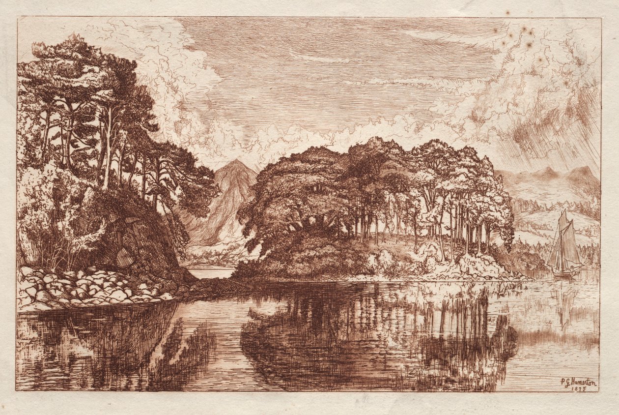 Jezero, 1875. od Philip Gilbert Hamerton