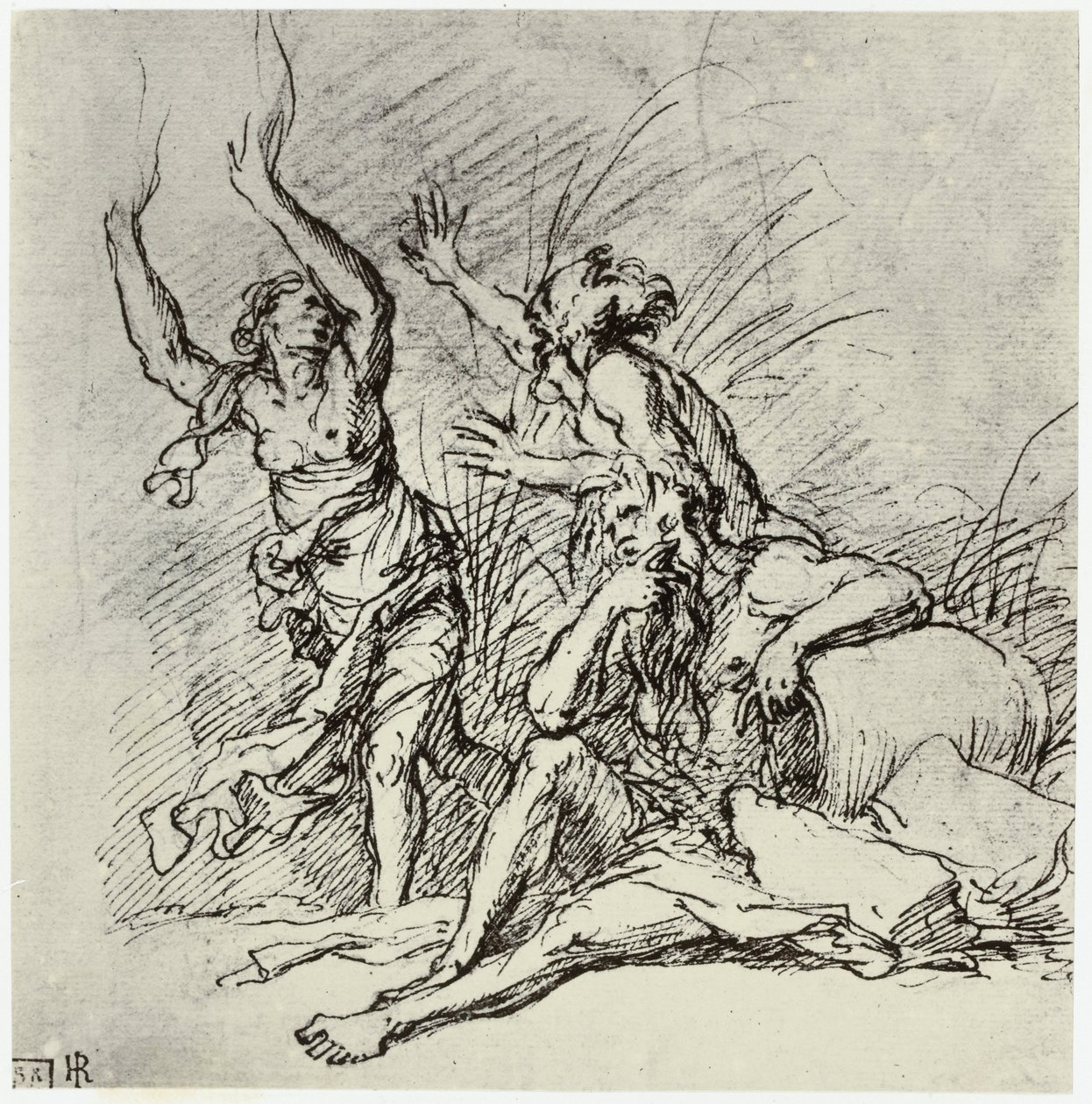 Salvator Rosa, Pan a Syrinx od Philip Henry Delamotte