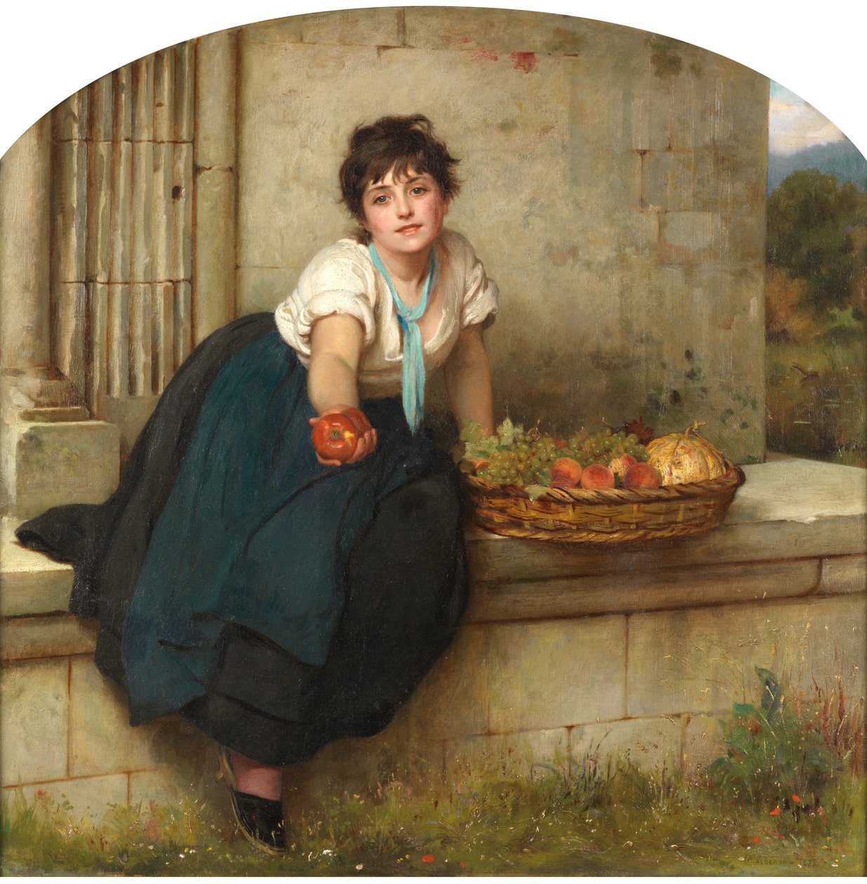 Prodejce ovoce, 1877 od Philip Hermogenes Calderon