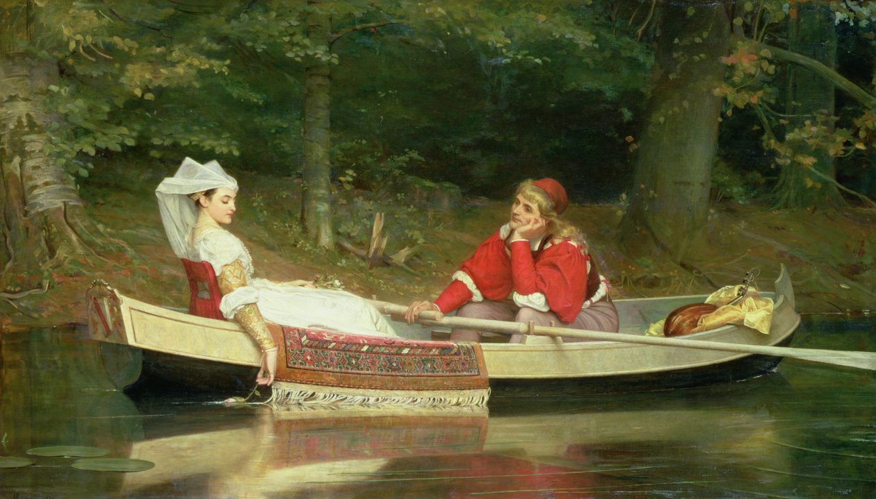 S řekou, 1869 od Philip Hermogenes Calderon