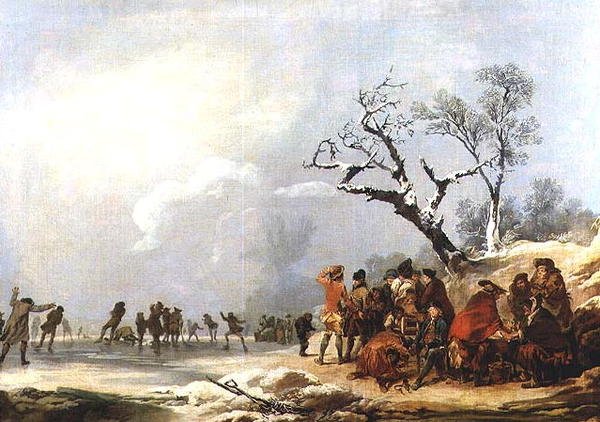 Bruslařská scéna od Philip James de Loutherbourg