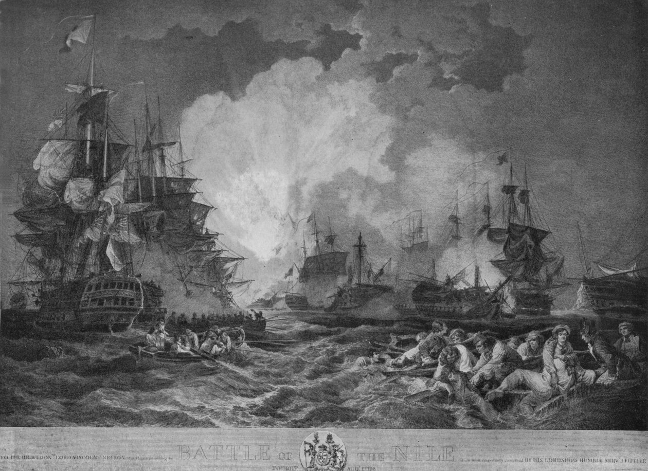 Aboukir Bay, c1799 od Philip James de Loutherbourg