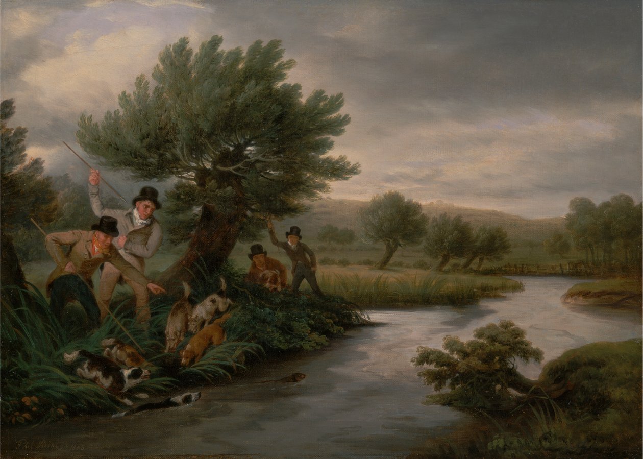 Oštěpování Vydry od Philip Reinagle